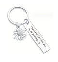 Thank You for Your Part in My Journey Keychain Keyring Inspirational Birthday Gift Keychain for Daughter Son From Mom Dad