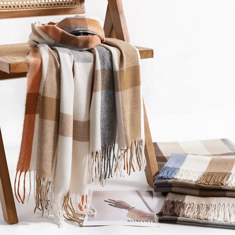 Women's Sweet Style Warm Scarf Fashion Shawl Autumn  Winter Cashmere Scarf