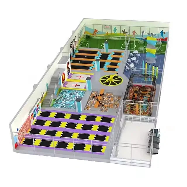 Playground Garden Games Commercial Children New Design Children's Indoor Large Trampoline Amusement Park