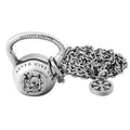 Simple Design Punk Jewelry 316L Stainless Steel Kettlebell Pendant Fitness for Men and Women Rhino Head Logo Necklace MegaBDM