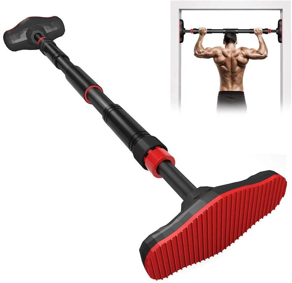 Pull up Bar Strength Training Chin up Adjustable 29.5-37'' Locking Mechanism for Doorway Max Load 440lbs for Gym Upper Body