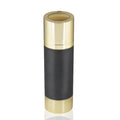 15ML 30ML 50ML Matte Black Twist up Plastic Cosmetic Airless Pump Bottle with Gold Lid