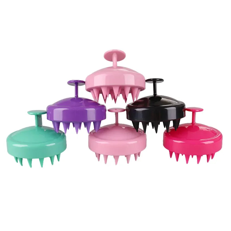 Wholesale Hair Washing Brush Silicone Head Shower Hair Scalp Massager Shampoo Brush for Hair Growth