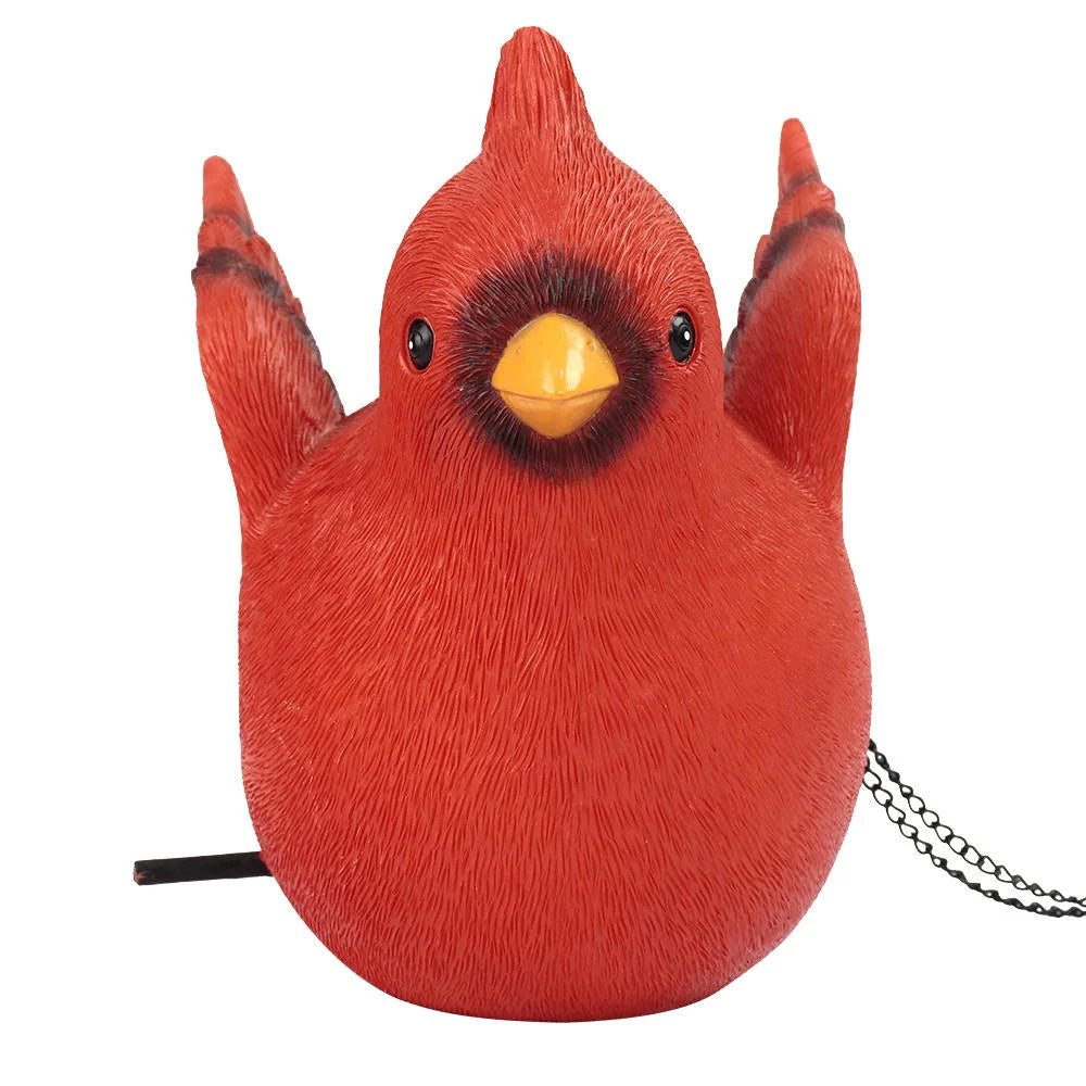 Red Resin Resin Statue Hand-painted Artistic Design Irregular Shape Feather Texture Fashion Theme Souvenir for Holiday