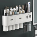 New Magnetic Toothbrush Holder Bathroom Accessory Toothbrush Holder Automatic Dispenser Bathroom
