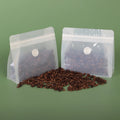 Food Packaging Biodegradable Compostable PLA Smell Proof Customized Size Zipper Valve Stand Bags for Coffee Tea Snack Dry Food