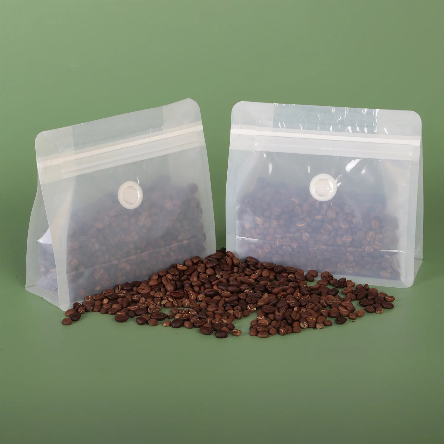 Food Packaging Biodegradable Compostable PLA Smell Proof Customized Size Zipper Valve Stand Bags for Coffee Tea Snack Dry Food