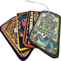 Custom Embroidered Luggage Tag Woven Fabric Travel Baggage Bag Suitcase Name Patch Made in China