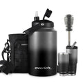 GYM Sport Drinking Cold Keeper Copper Coating Stainless Steel Double Wall Handle Lid One Gallon Growler