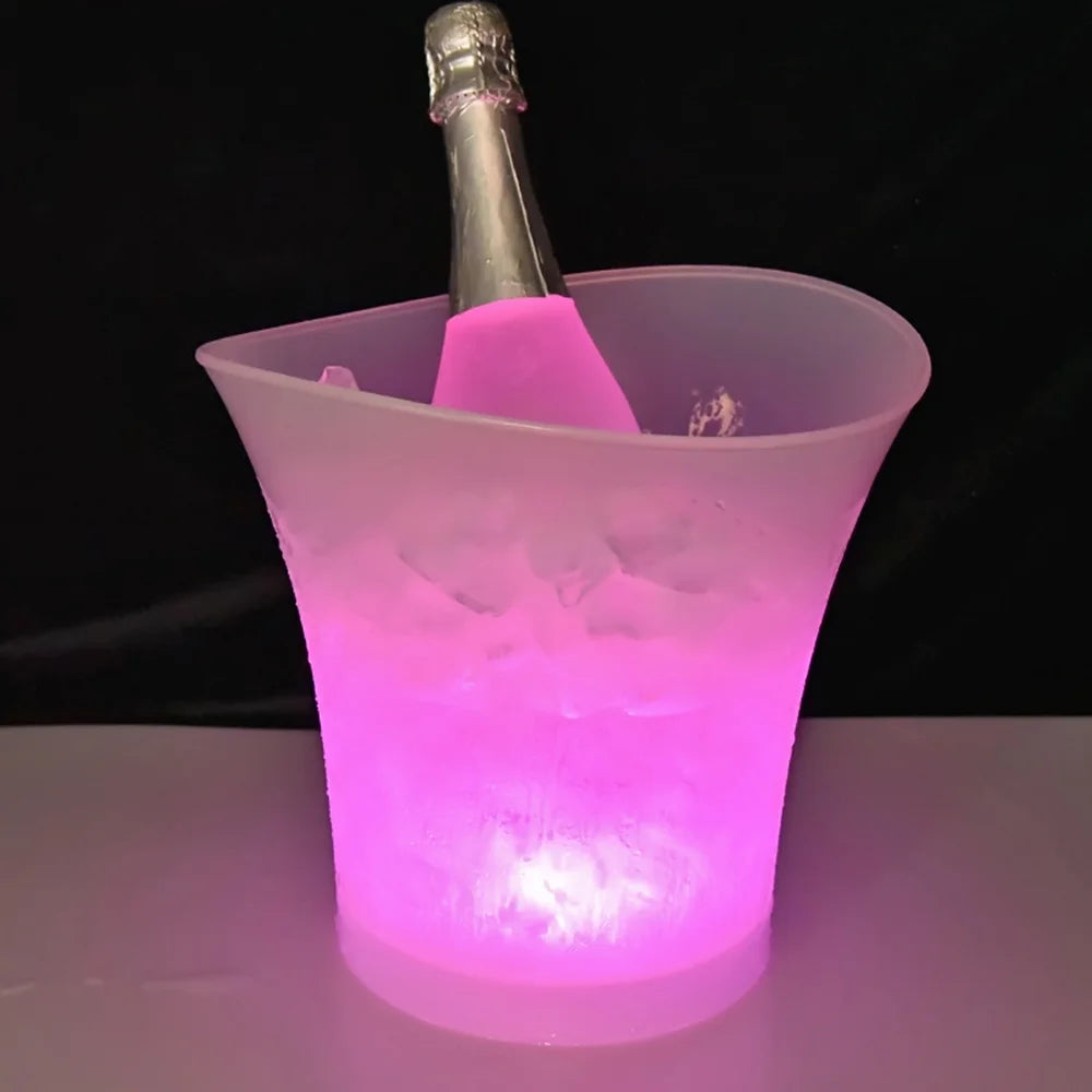 5L ICE Bucket With BT Function Speaker LED Ice Bucket Bar Nightclub Light up Champagne Whiskey Beer Bucket Bars Party Decor