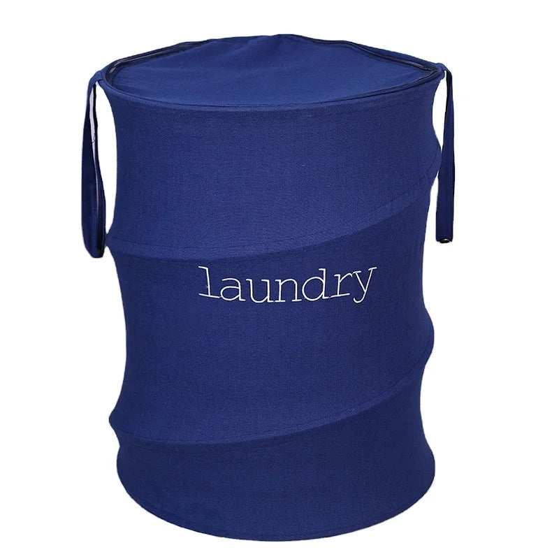 Eco Friendly Laundry Basket Home Center Fancy Pop up Cover square 3 Tier Laundry Basket with Rope in Bulk