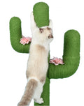 2022 New Design Eco-friendly Cactus Shape Cat Tree Interactive and Sustainable Sisal Post for Cat Climbing Scratching Activity
