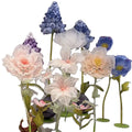 Wedding Decoration Stage Handmade Silk Peony Artificial Simulation Automatic Giant Organza Flowers Open Close Peony Flowers