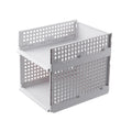 Household Wardrobe Storage Folding Plastic Layered Partition Drawer Type Clothes Storage Basket Rack