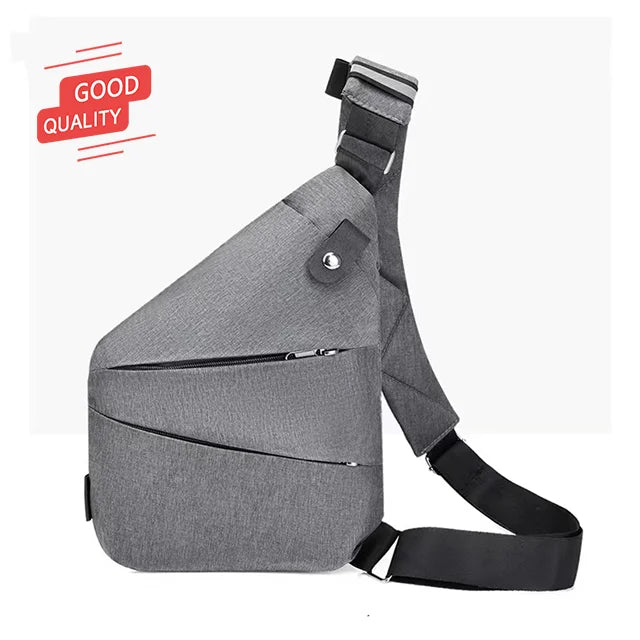 Simple Outdoor Waist Bag Leisure Shoulder Bag Waterproof Crossbody Bag for Men