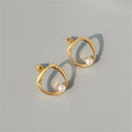 MARONEW 18k Gold  Pearl Earrings 18k Gold Plated Stainless Steel Fashion Jewelry Women Ohrringe