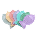 Custom Color Fish Shaped Lick Mat Macaron Candy Colour Fish Shape Dog Cat Licking Mat with Suction Cups