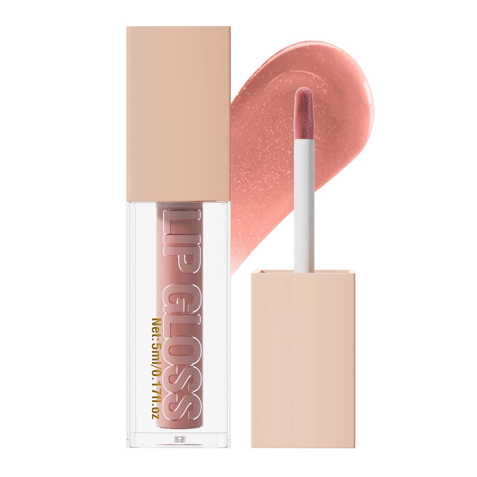Professional Mineral Makeup Liquid Lip Glaze Lip Gloss Filler Instinct Plumping Lip Polish-Clear 3pcs