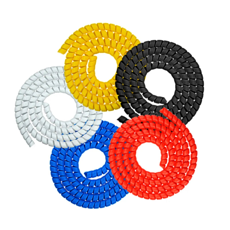 Superbsail 1m Silicone Line Organizer Spiral Wrap Winding Cable Wire Protector Cover Tube for XIAOMI M365 PRO Electric Scooters