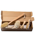 OEM/ODM Bamboo Bath and Body Gift Set for Men with Brush All Natural Body Wash Shower Hair Shampoo & Face Wash-Wholesale