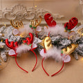 Christmas Decorations Christmas Antlers Bells Hair Buttons Headgear Children's Gifts Party Hair Clips