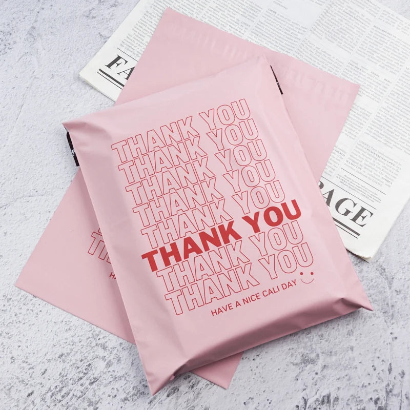 Self Adhesive Sealing Matte pink Mailer Poly Envelopes Packing Brand Hot Sale Brand Polybag Plastic Shipping Bag