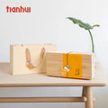 Tianhui Custom Engraving Logo Gift Packaging Bamboo Lid Paperboard Box for Cookies Loose Tea Leaves