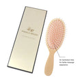 Customised Anti-Static Wooden Paddle Professional Hair Styler Brush Nylon Bristles Cushion Feature Custom Logo Salon Home Use