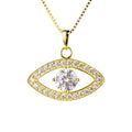 Gold Vermeil Nazar Boncugu Pendant Necklace 925 Sterling Silver VVS Moissanite Evil Devil Eye Fine Jewelry for Women Men Gift