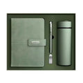 2025 Stationary Stationery Set Custom Black Notebook with Box Thermos Cup Journal Gift Set With Pen
