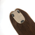 Wholesale Hot Selling 100% Real Human Hair No Shedding New Silk Base Clip in Hair Topper for Women