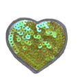 Yiwu Gillian Factory Direct Leather Shirts Patch Embroidered Heart Sequin Lace Badge Sew-On Decorative Sewing Kit
