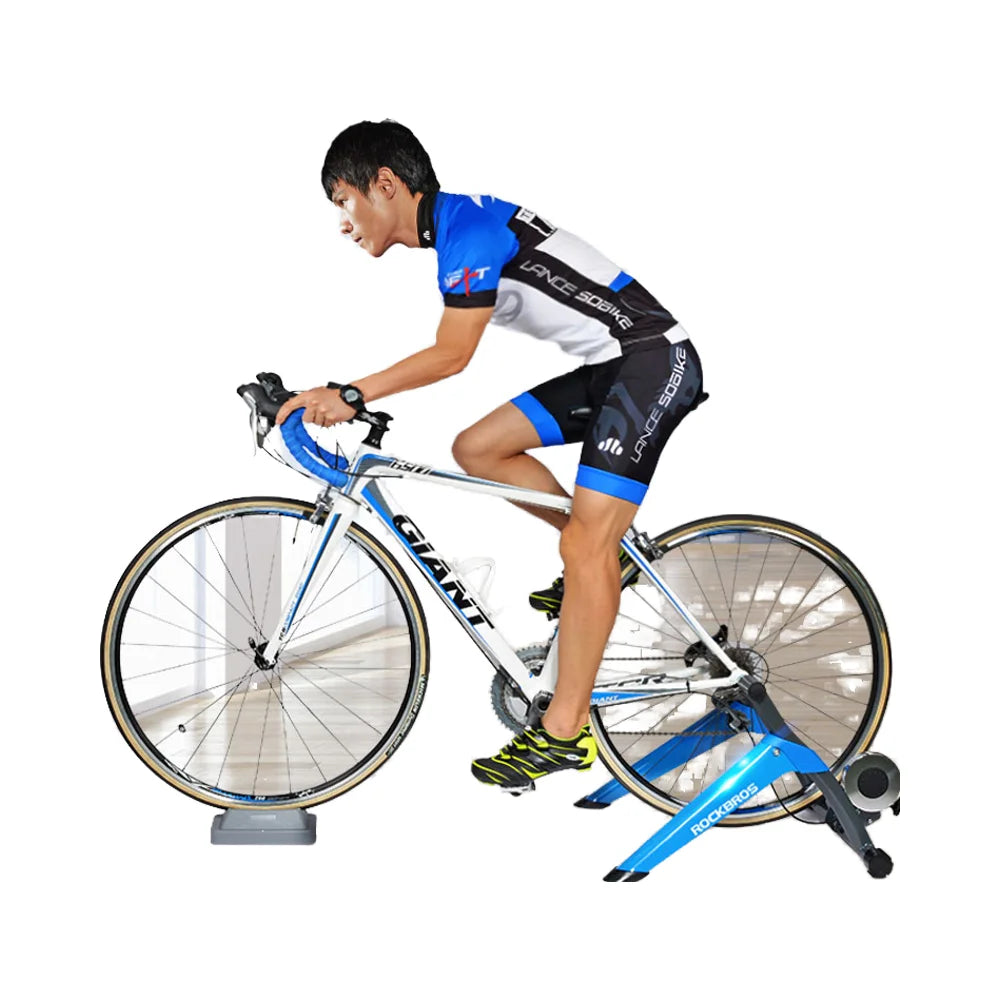 ROCKBROS Durable Indoor Exercise Bike Trainer Portable Magnetic Home Trainer Roller with Stand Indoor Roller Bike Trainer