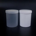 Wide Mouth Plastic Jar Container 1 Liter for Protein Powder Liquid Packing Jars With Seal Inner Lid