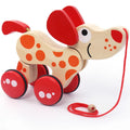 Wooden Animal Dog crocodile Trailer Boy Girl Cartoon Trailer Creative Toys