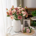 Wholesale Artificial Rose Real Touch Silk Cloth Flowers Home Wedding Graduation Easter Decorations Handmade 50cm