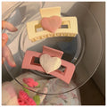 8.5CM Matte Color Heart Rectangle Plastic Hair Claws Haarschmuck INS Love Grab Clip Large Volume Frosted Hair Clips