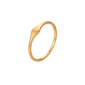 Dainty Minimalist Jewelry Ring Fine Gold Plated Stainless Steel Finger Rings for Women