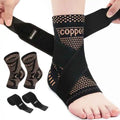 Knitting Copper Infused Ankle Support Basketball Ankle Protectors Running Comfort Ankle Brace with Strap
