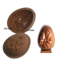 HY Easter Eggs Chocolate Molds 3D Breakable 2 Pack 5in Medium Eggs Silicone Molds