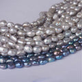 Two-Sided Light Irregular Baroque Freshwater Pearl Beads AAA Straight Natural Hole for Jewelry Making Bracelet Earrings