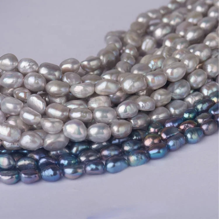 Two-Sided Light Irregular Baroque Freshwater Pearl Beads AAA Straight Natural Hole for Jewelry Making Bracelet Earrings