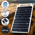 23W 18V Portable Solar Charger Power Bank USB Output Fast Charging Waterproof CE for Phone iPhone Laptop Outdoor Emergency