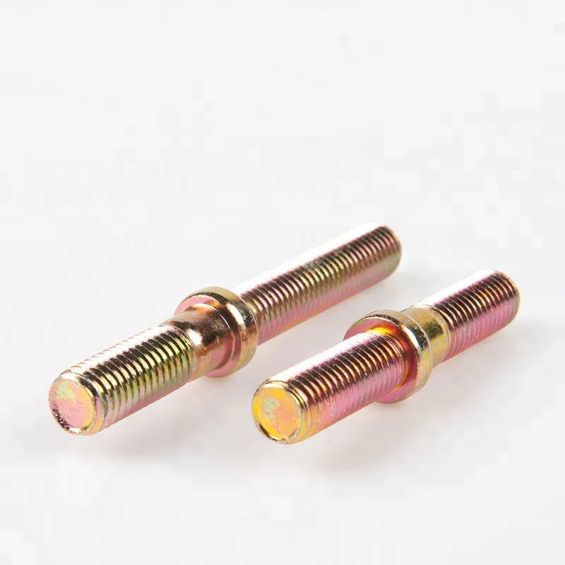 Custom M6 M8 M10 Carbon Steel Inch Zinc Plated Threaded Stud Bolt Double End Double Headed Hanger Bolt