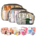Transparent Portable Women Travel Wash Bag Waterproof Makeup Storage Pouch Large Capacity Cosmetic Organizer