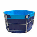 Lvju 0.9mm Thicken PVC Canvas Outdoor Biofloc Aquaculture Fish Tank Foldable Ras Foldable Fish Farming Tank/aquaculture Pond