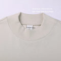 Blank Sports 100% Cotton Turtleneck Short Sleeve Men's Drop Shoulder T-shirts