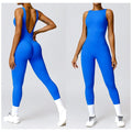 Beautiful Back Fitness Yoga Bodysuit 2024 Sports and Fitness Bodysuits Women's Sleeveless Jumpsuit