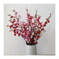 Three-dimensional Chimonanthus Artificial Flowers Decorative Long Branches for Christmas Graduation Mother's Day Decorations