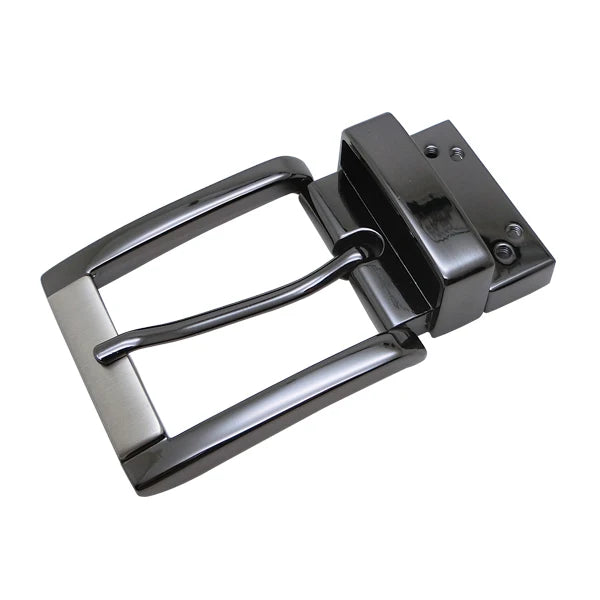 35mm Reversible Pin Belt Buckle Factory Supply Zinc Alloy Rotating Parts Design for Mens Casual Leather Trousers